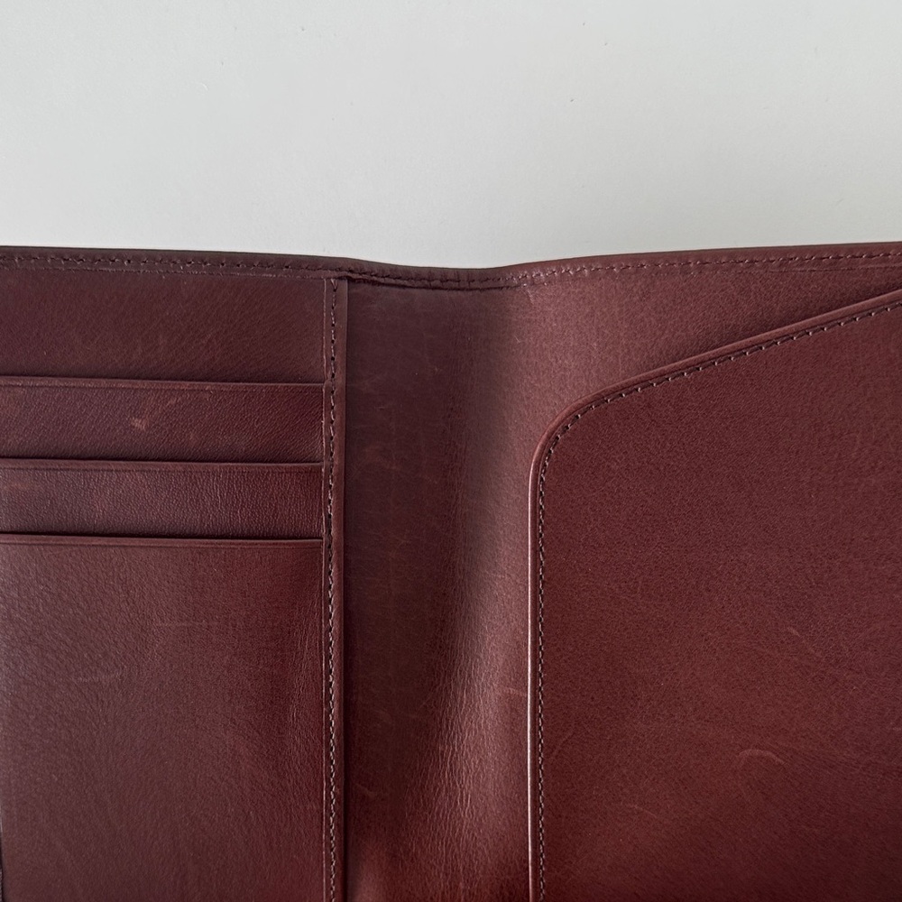 Coach Chocolate Brown Men Leather Card and Passport Holder - Picture 10 of 10